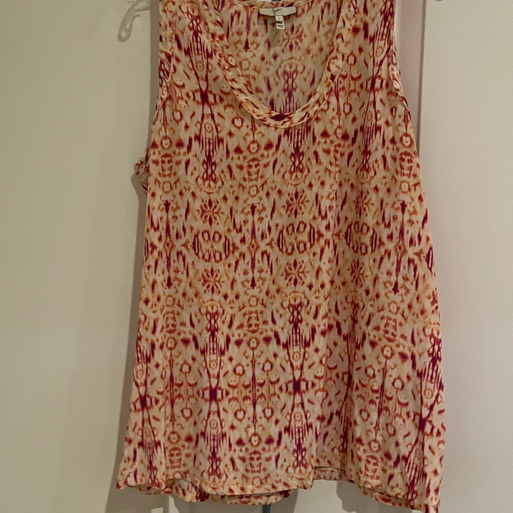 Joie silk patterned tank top